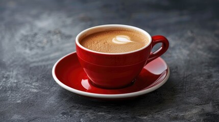 Cappuccino coffee cup empty on background