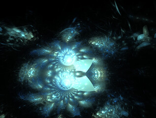 Imaginatory fractal abstract background Image