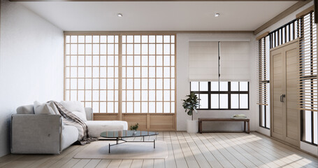 Minimal sofa armchair on interior design modern living room  contemporary style.