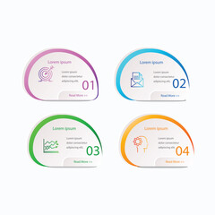 Gradient infographic step4