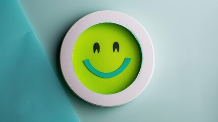 The green smiley face