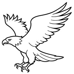 vector illustration of an eagle
