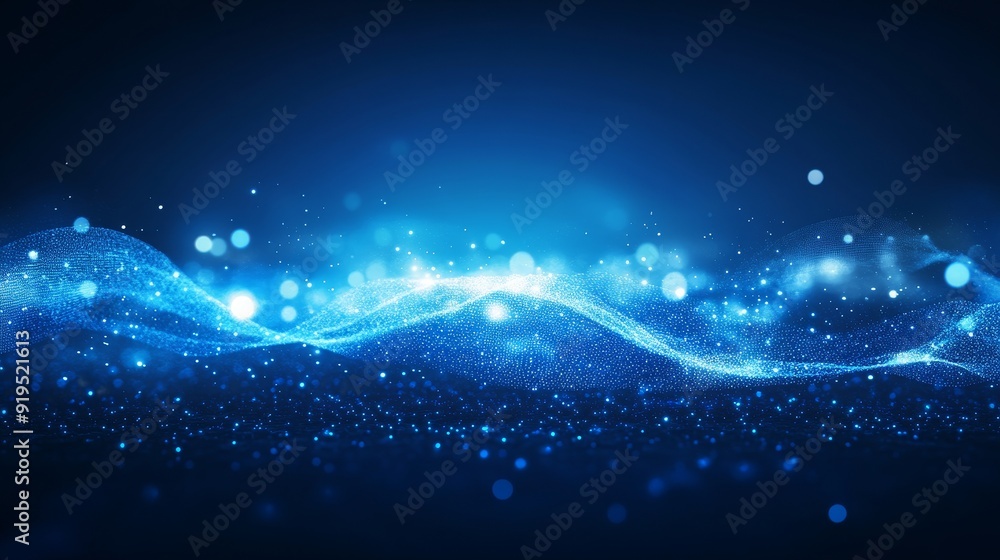 Poster cybersecurity technology background concept with internet network connection data protection. binary