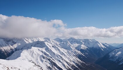 Fototapeta premium Scenic view of snowcapped mountains against sky 21