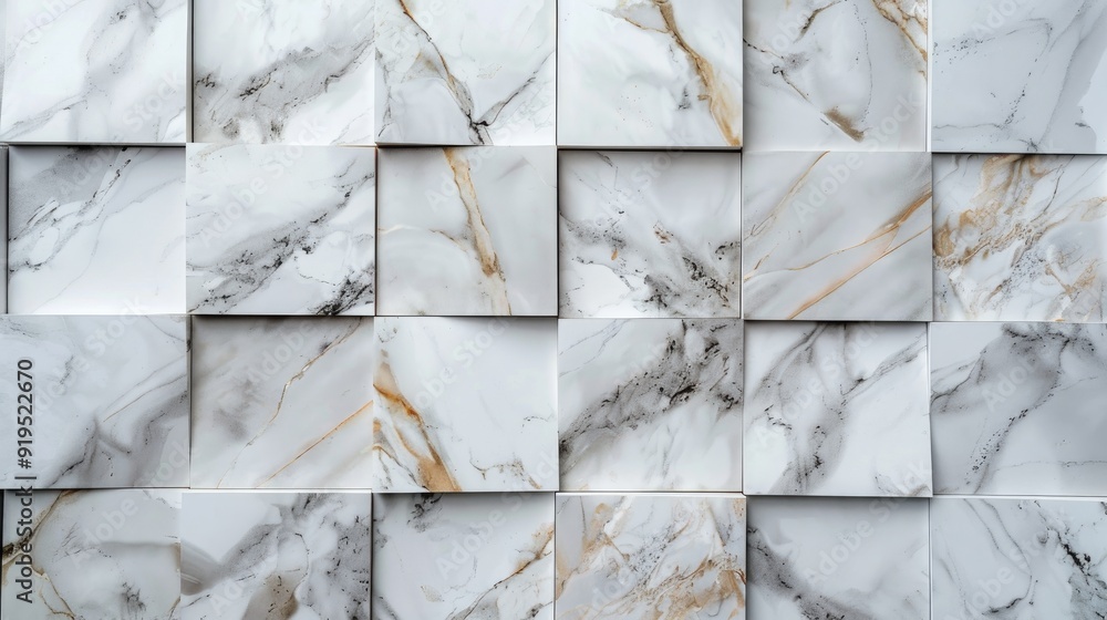 Poster marble backdrop with granite tiles in flat lay view ample space for text