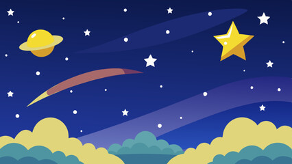 sky star vector illustration