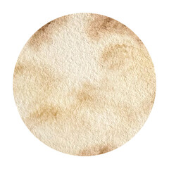 Watercolor beige boho moon, nursery dreams illustration for cards