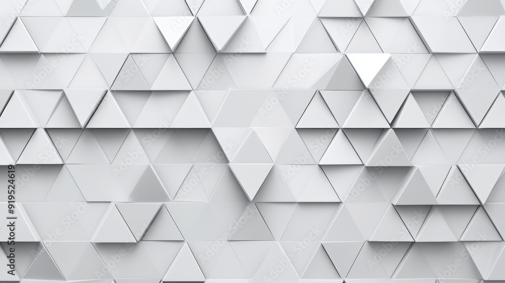 Poster an abstract triangular wall background with tiles. polished tile wallpaper with concrete and 3d bloc