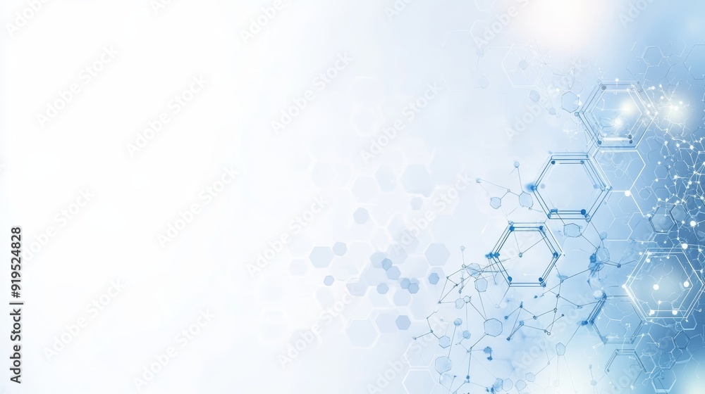 Aufkleber geometric shapes and hexagons on an abstract background