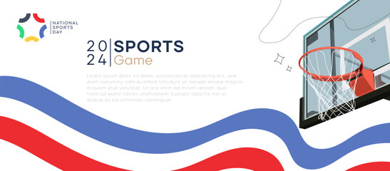 International sporting event celebration concept background. Sports game. National and international sports day celebration design. sporty and dynamic background with a sports theme