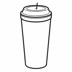 A tumbler art vector illustrator