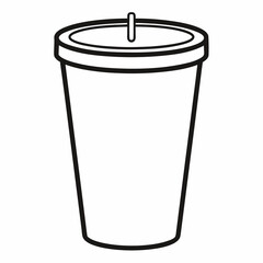A tumbler art vector illustrator