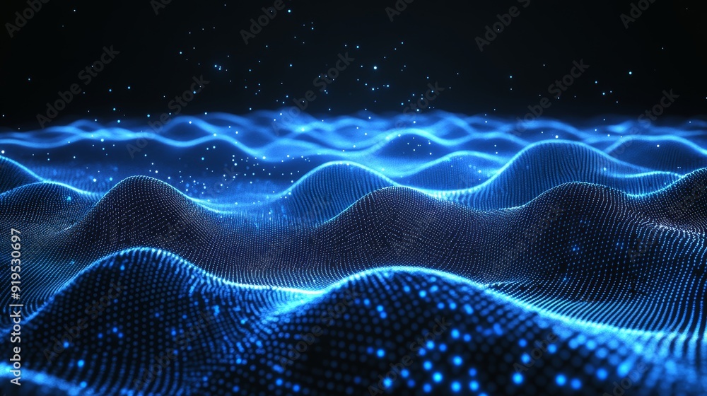 Poster abstract technology background. network connection. visualization of big data. rendering in 4k.