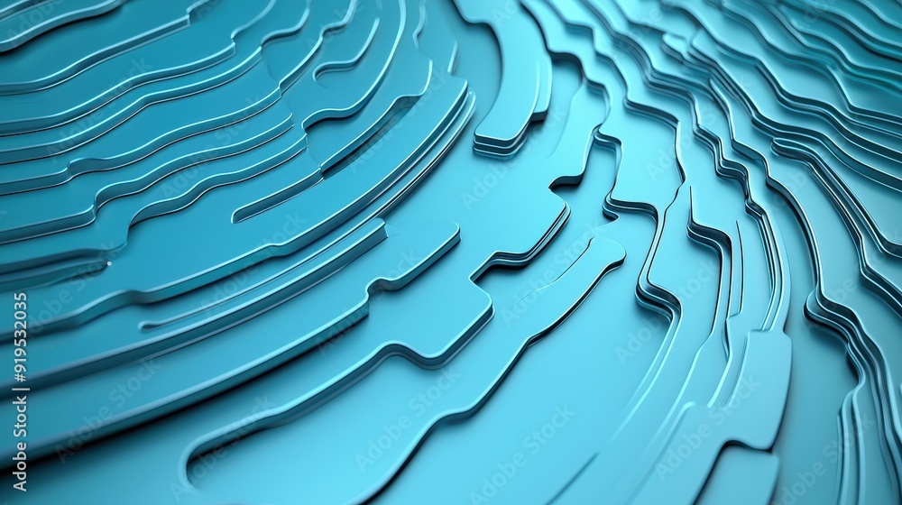Aufkleber abstract blue wave pattern showcasing smooth, flowing lines on a textured surface, ideal for backgro