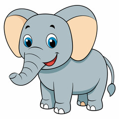 Elephant art vector illustrator