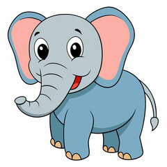 Fototapeta premium Elephant art vector illustrator