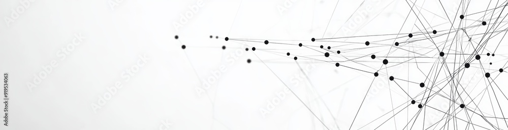 Poster symbol of global network connection with connecting dots and lines. concept for digital technology a