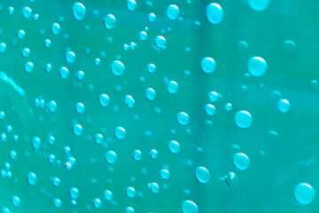 Bubbles on glass. backgrounds and textures.