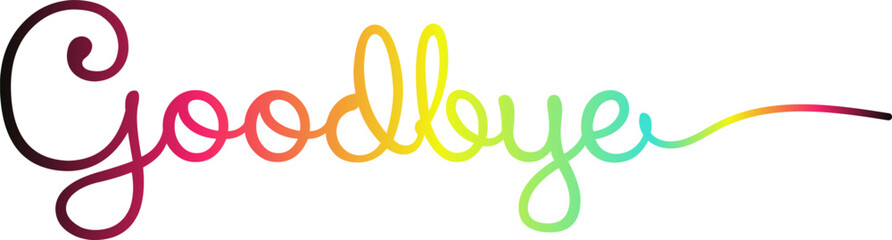 Fototapeta premium vector illustration background goodbye, Time to say goodbye