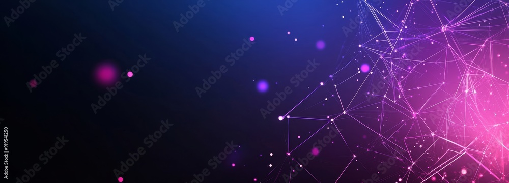 Aufkleber abstract digital connection dots and lines. tech background. network connection structure. plexus ef