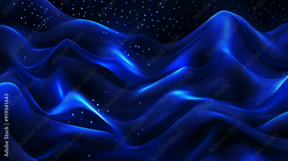 Poster transforming abstract backgrounds into plexus fantasy abstract technology
