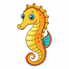 Seahorse art vector illustrator