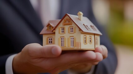 19. A real estate agent showing a property to prospective buyers