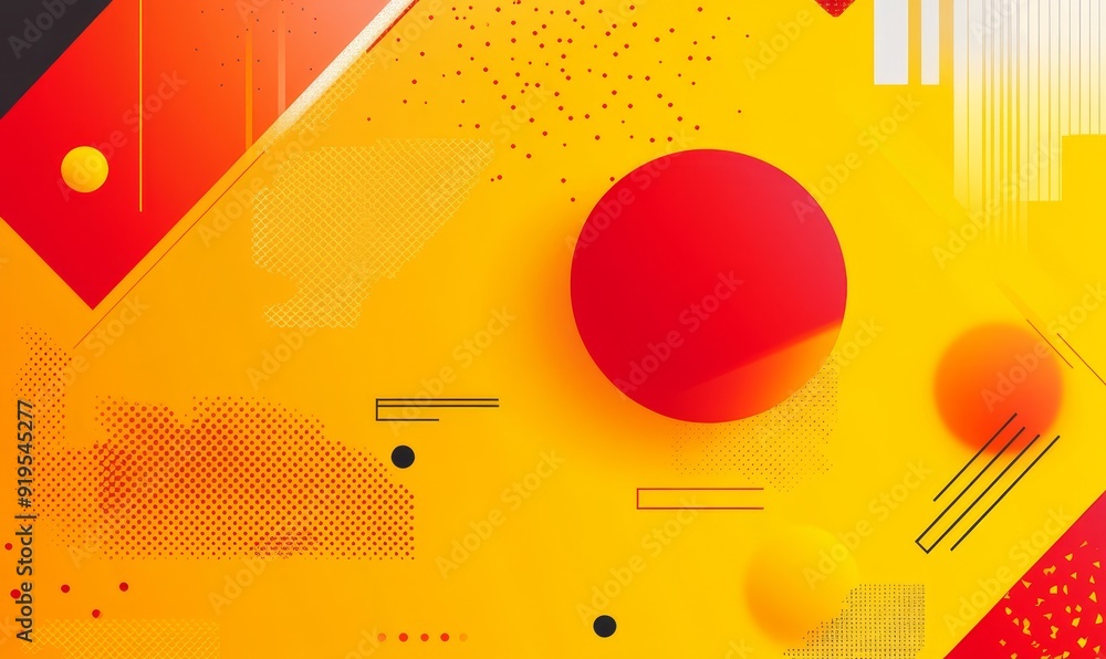 Poster Abstract design scraped digital background in dynamic orange color, modern landing page concept in form of a line and square.