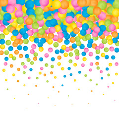 Abstract multicolored background with pearls. Modern festive illustration. Eps 10