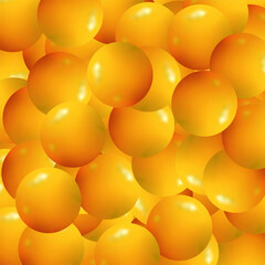 Pearls fall beautifully. Luxury white yellow pearl. Pile of pearls on the white background. Beautiful abstract background with pearls. Background of pearl. Eps 10