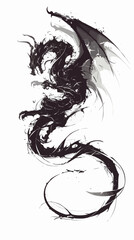 Dragon Tattoo Design - Fierce and Majestic Ink Art