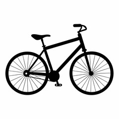 Obraz premium Bicycle Black silhouette