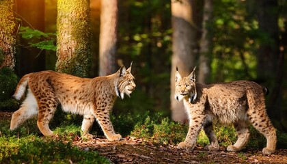 lynx in the snow