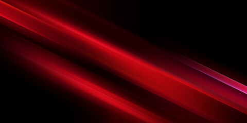 Fototapeta premium Abstract red lines. Light stripes with speed effect