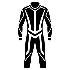 Racing suit silhouette art Vector