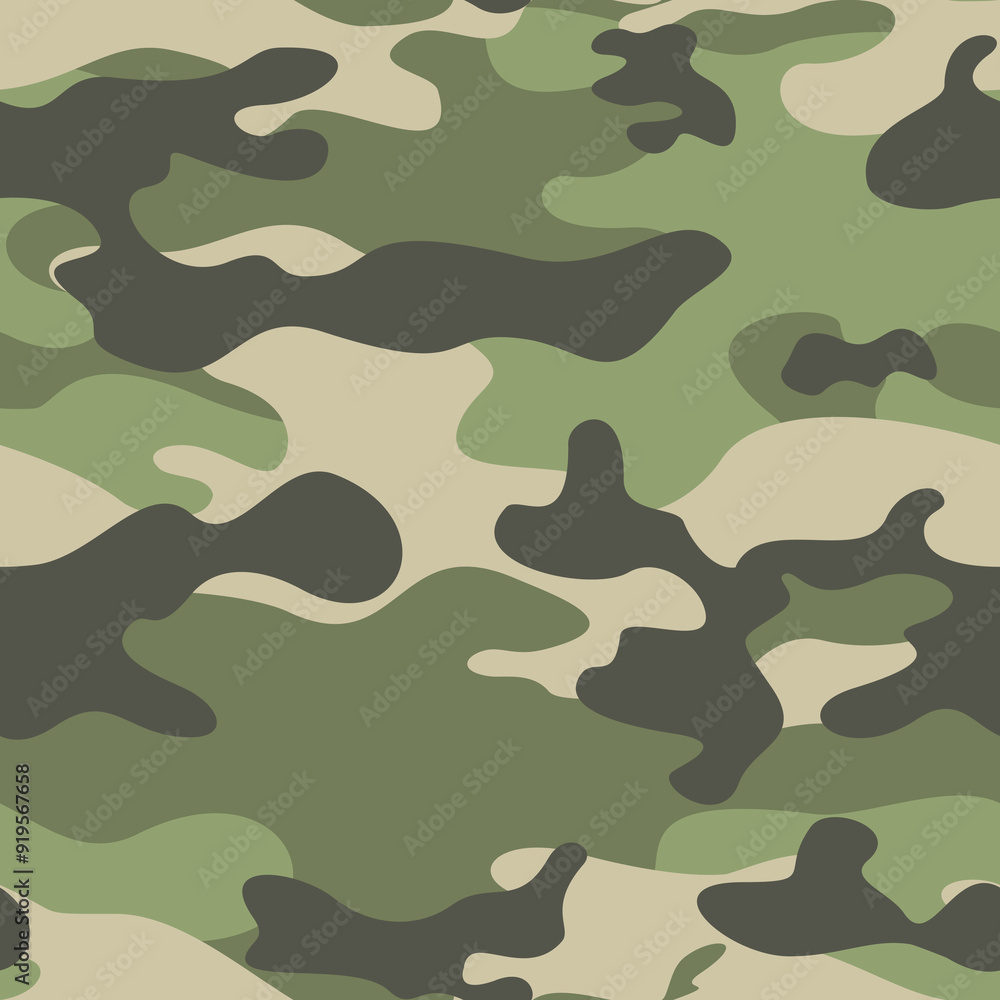 Sticker 
green camouflage army pattern vector background, stylish design