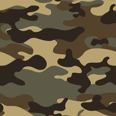 
camouflage vector background, modern brown pattern, repeat texture