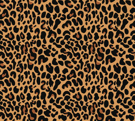 
leopard texture vector pattern with spots, chic stylish wild cat design