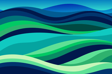 Background with colorful and wavy multi layer pattern