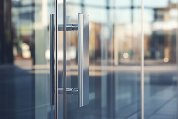 Modern Glass Door Handle.