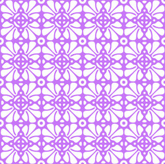Abstract purple floral seamless pattern