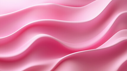 Obraz premium Abstract pink background of serene smooth flow with soft, wavy, feminine elements. Beauty and wellness theme. 