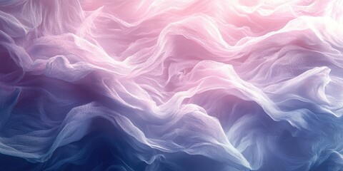 Obraz premium Abstract Swirling Pattern of White Fabric on a Purple Background