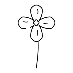 lilac flower spring line icon vector. lilac flower spring sign. isolated contour symbol black illustration