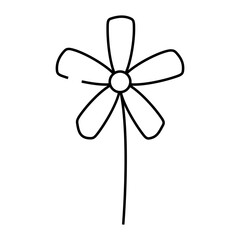 jasmine flower spring line icon vector. jasmine flower spring sign. isolated contour symbol black illustration