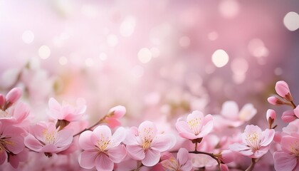 soft pink pastel light background with blurred floral bokeh vintage abstract