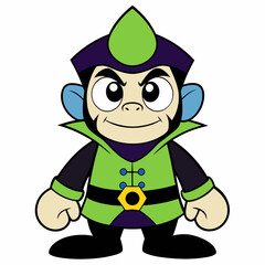 Mojo jojo color art vector