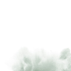 Watercolor background, soft green color. Illustration of a blurred spot of paints. Abstract art for banner, greeting card, label, wedding invitation, posters. Drawing on canvas. Painted template