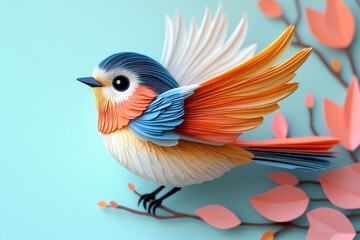 Bird Paper Art Design