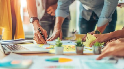 Obraz premium A team of diverse professionals working together
